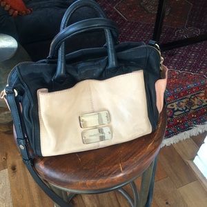 See by Chloe Leather Black/Tan Med Crossbody Bag